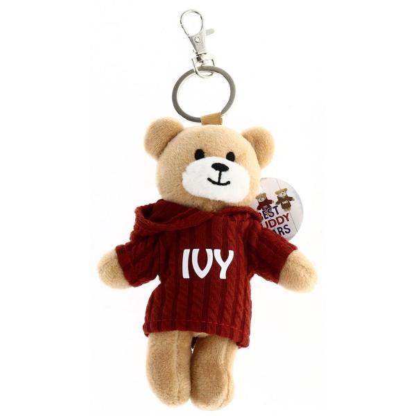 Red Ivy Bear Keyring