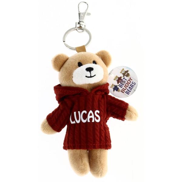 Red Lucas Bear Keyring