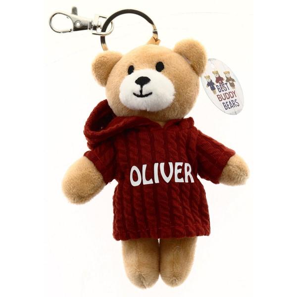 Red Oliver Bear Keyring