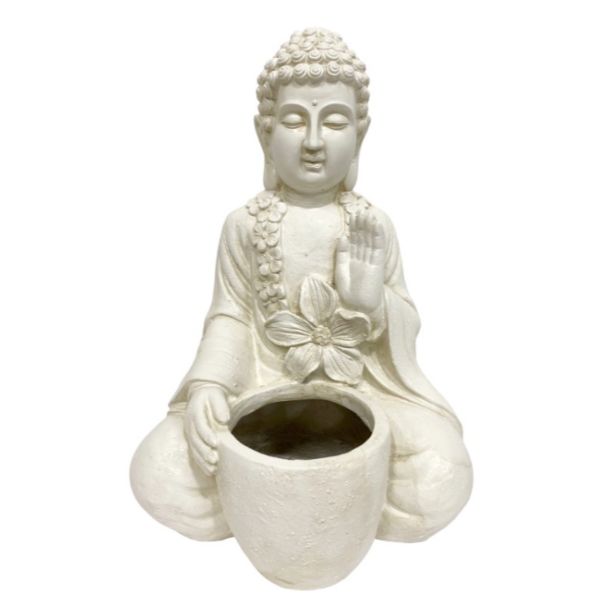 50cm Cream Garden Buddha Pot