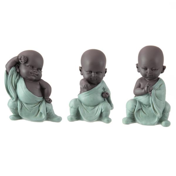 Turquoise Monks In Kung Fu - 12cm