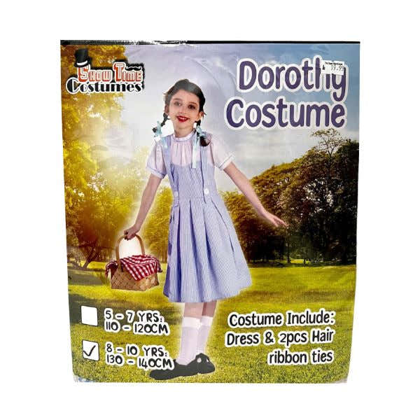 Dorothy Girls Kids Costume - 8 - 10 Years
