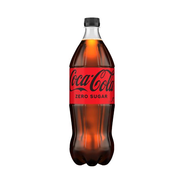 Zero Sugar Coca Cola Soft Drink Bottle - 1.25L