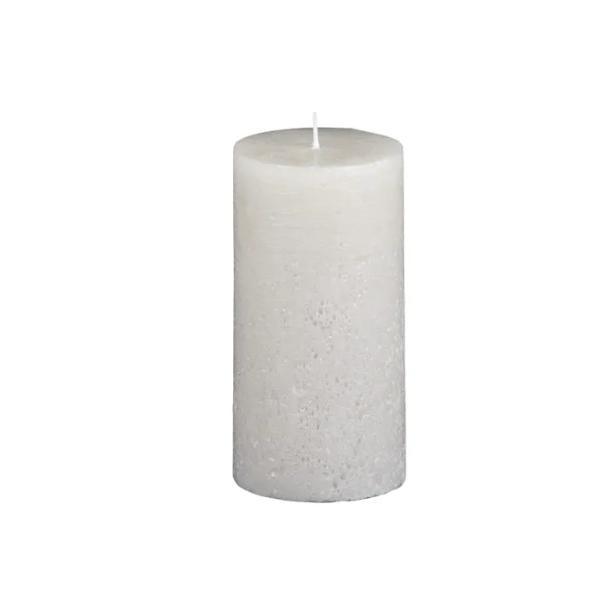 Natural Terra Texture Pillar Candle - 7cm x 14cm