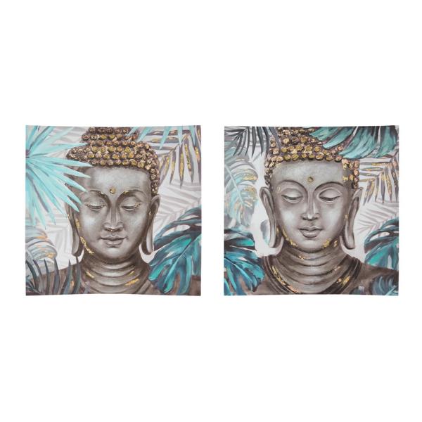 Buddha Fern Canvas - 50cm x 50cm