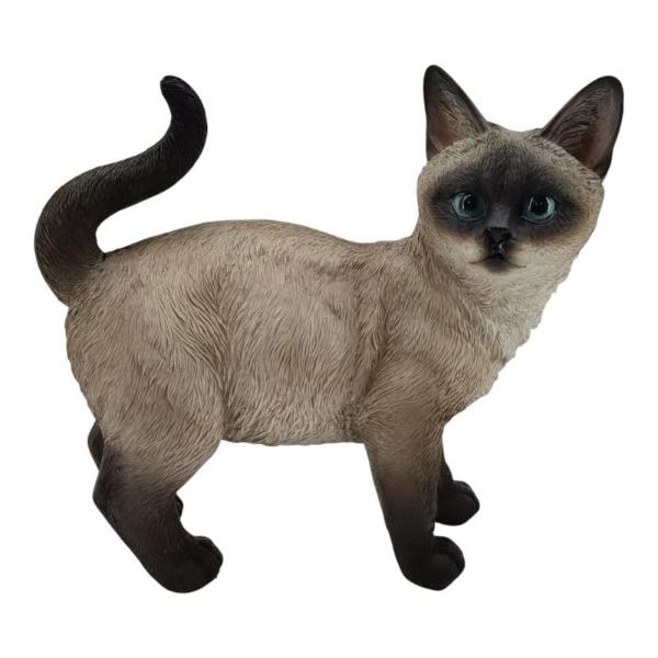 Standing Siamese Cat - 22cm