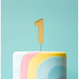 Load image into Gallery viewer, Gold Bold Number 1 Cake Topper
