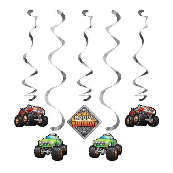 5 Pack Monster Truck Rally Dizzy Danglers