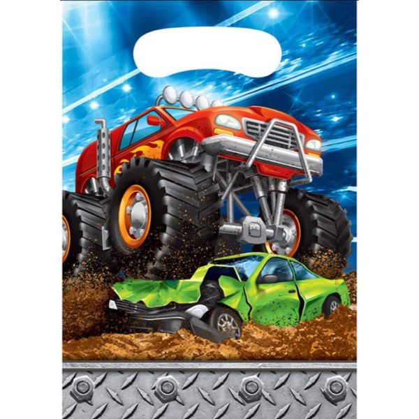 8 Pack Monster Truck Rally Loot Bags