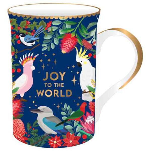 Aussie Bush Christmas Navy Mug - 310ml