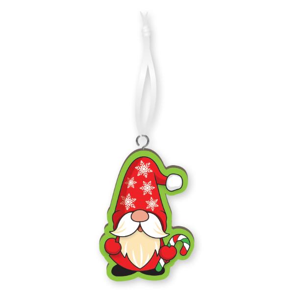 Christmas Red Gonk Handmade Wood Ornament