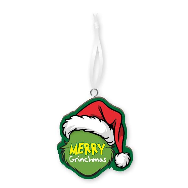 Merry Grinchmas Handmade Wood Ornament