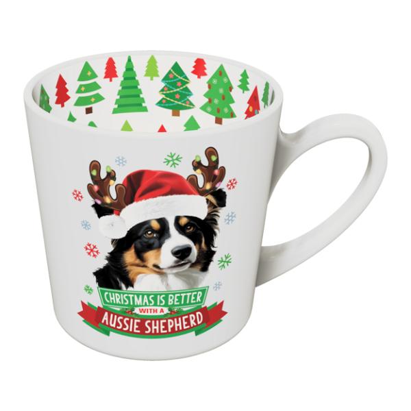 Aussie Shepherd Christmas Mug