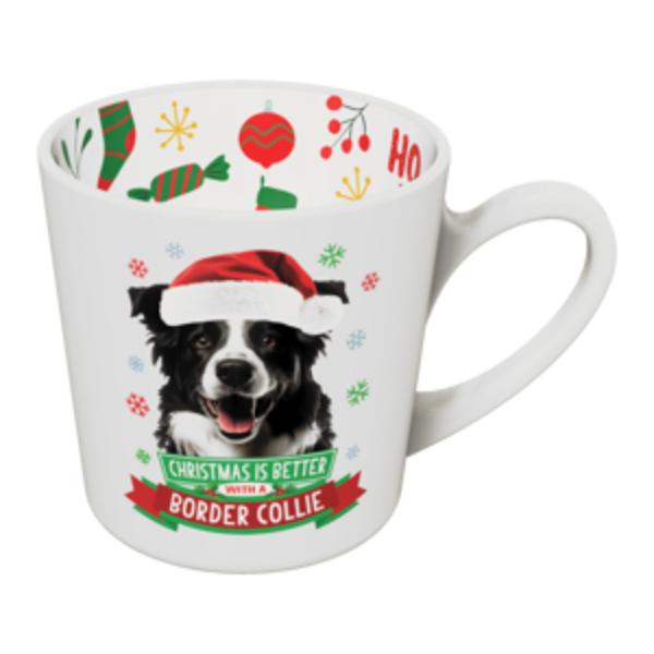 Border Collie Christmas Mug