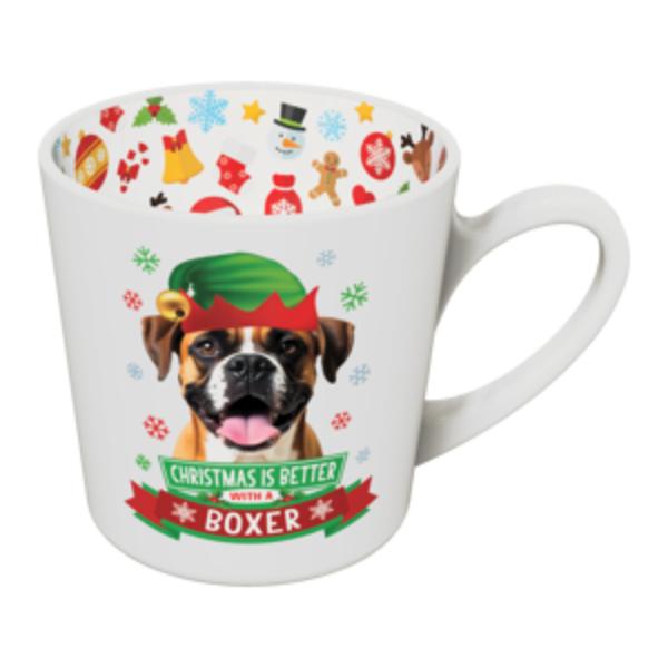 Boxer Shepherd Christmas Mug