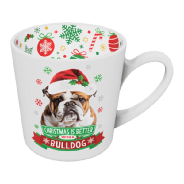 Bulldog Christmas Mug