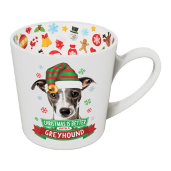 Greyhound Christmas Mug
