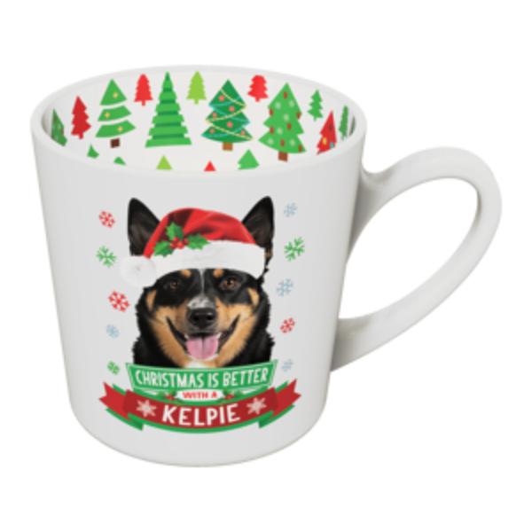 Kelpie Christmas Mug