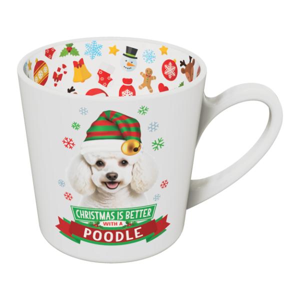 Poodle Christmas Mug