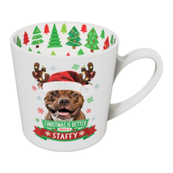 Staffy Christmas Mug