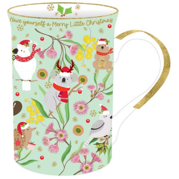 Aussie Friends Mint Xmas Mug