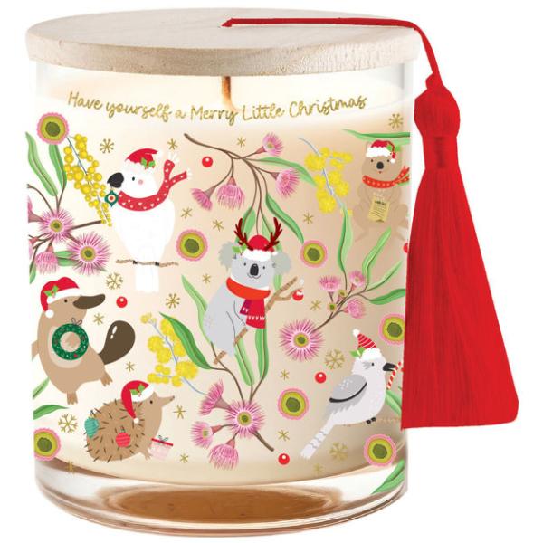 Aussie Friends Lavender Xmas Candle