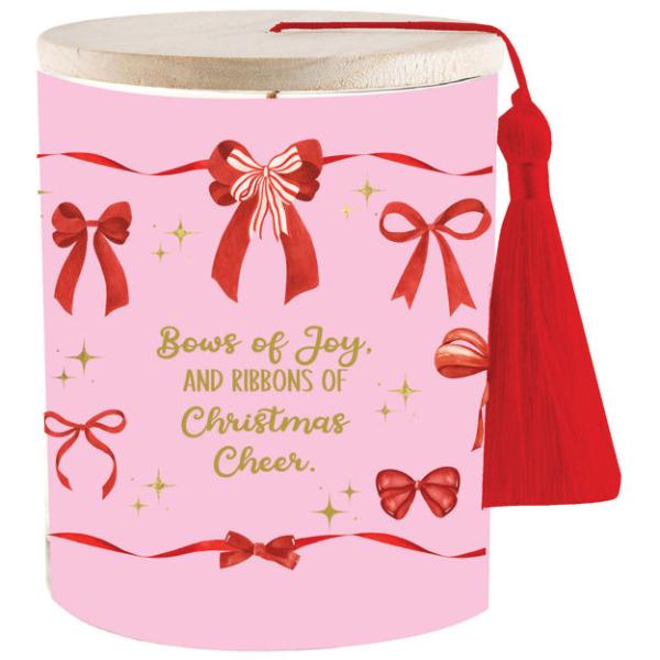 Wrapped in Love Pink Ribbons Candle