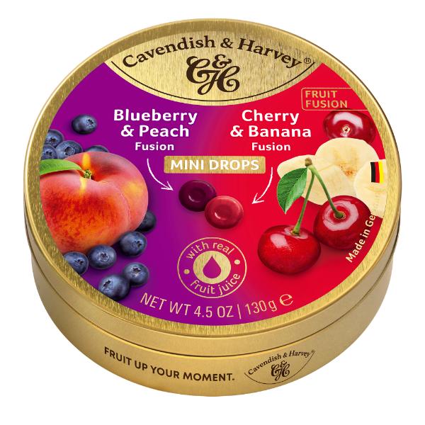 Cavendish & Harvey Duo Mini Drops Blueberry & Cherry - 130g