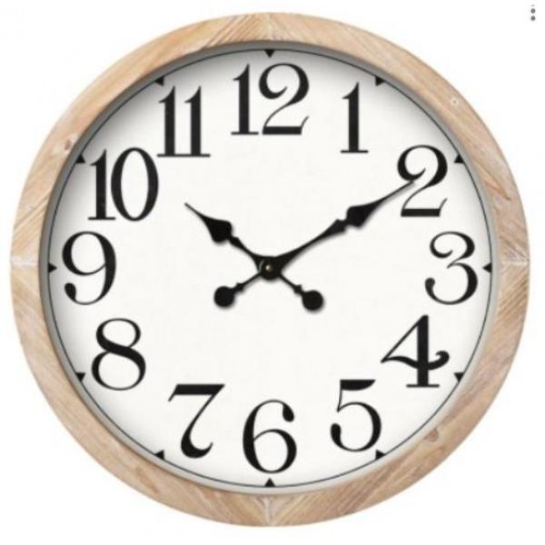Wood Wall Clock - 60cm