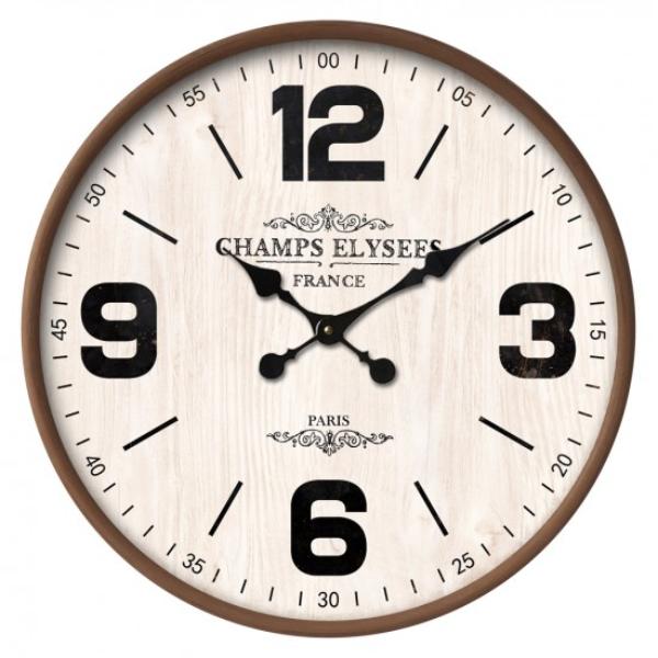 Wooden Wall Clock - 76.8cm x 6.5cm