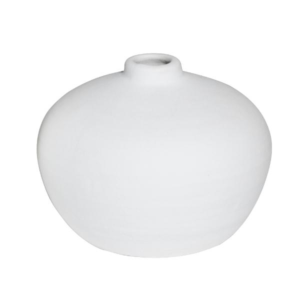 Matte White Bud Vase - 18cm