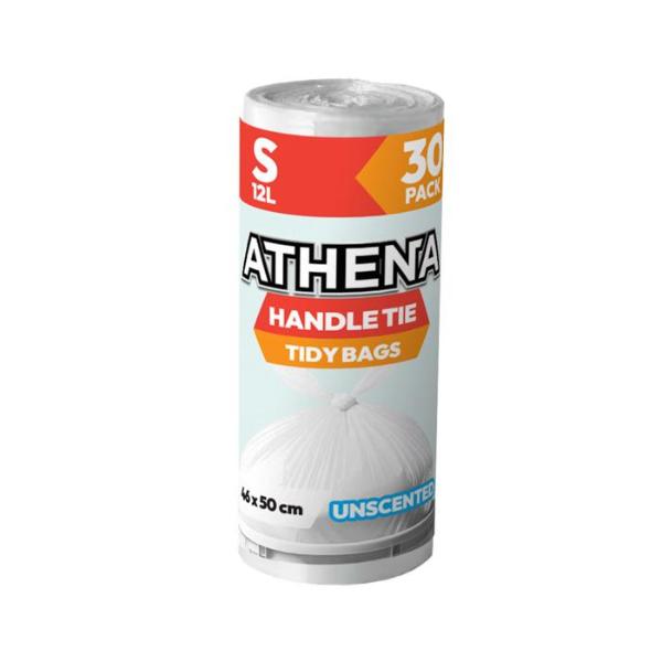 30 Pack Small White Garbage Bag - 12L