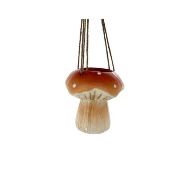 Hanging Mushroom Pot - 13cm x 13cm x 12.5cm