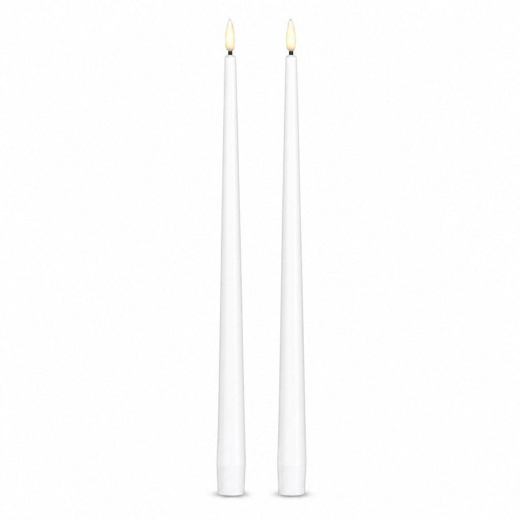 LED Tapered Dinner Candle - 24.5cm