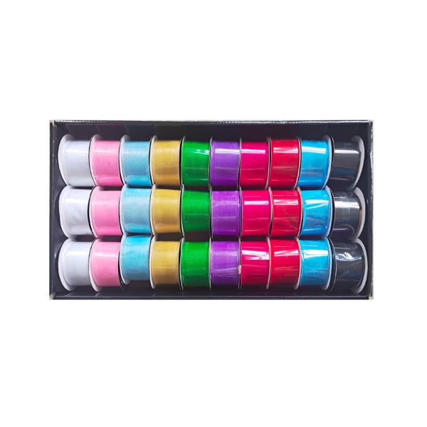 Assorted Sheer Ribbon - 3.8cm x 300cm