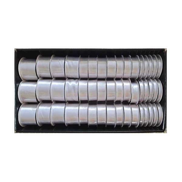 Assorted All White Satin Ribbon