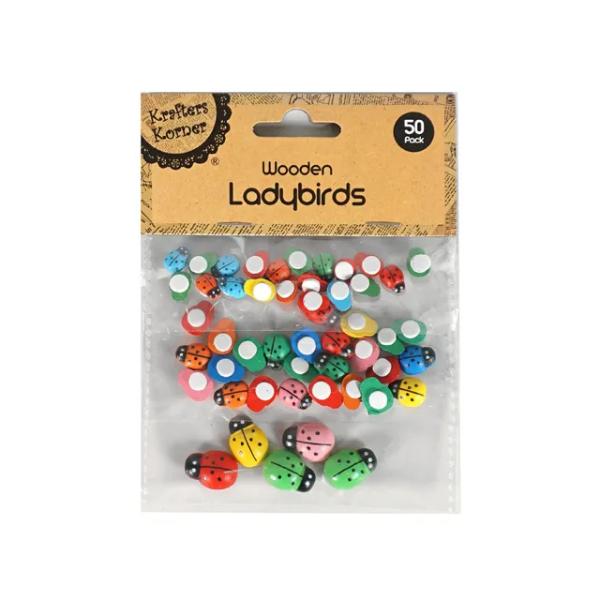 Mini Wooden Craft Ladybirds