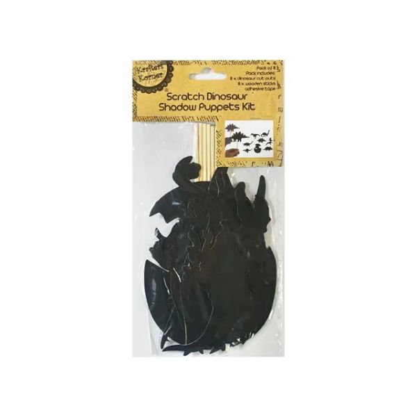 8 Pack Black Shadow Puppet