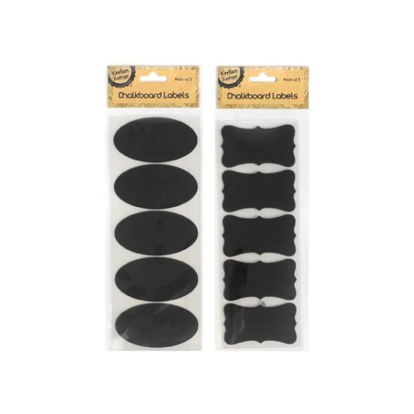 5 Pack Adhesive Chalkboard Labels