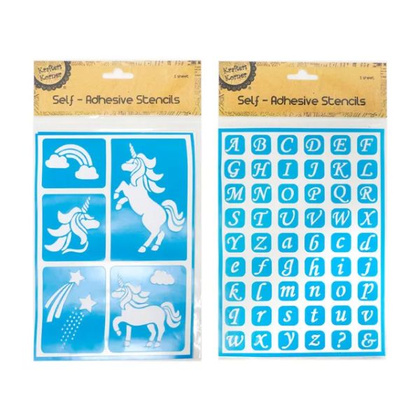 Self Adhesive Stencils - 21cm x 15cm