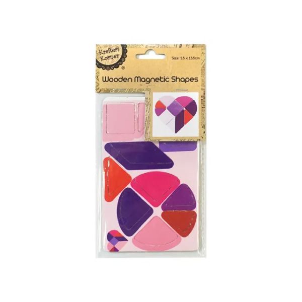 Colour Wooden Shape Magnet - 15.5cm x 9.5cm