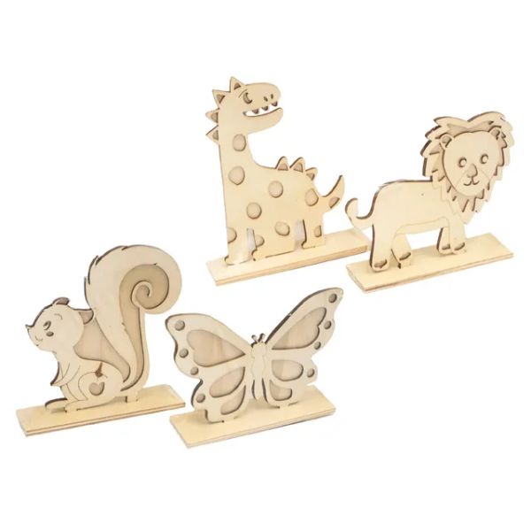 Wooden Animal Stand - 15cm x 4 x 0.7cm