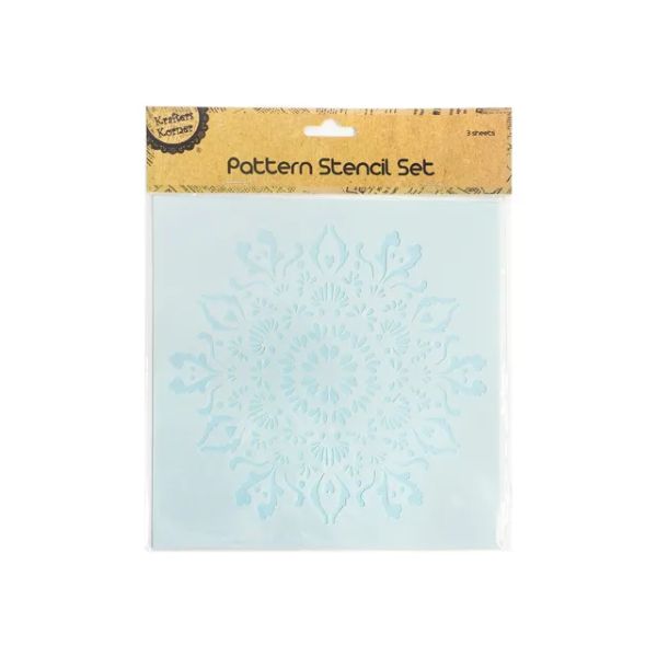 3 Pack Pattern Stencil - 20cm x 20cm