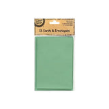 Load image into Gallery viewer, 6 Pack Green Cards &amp; Envelopes - 16.3cm
