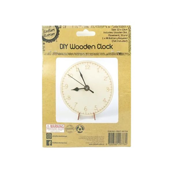DIY Wood Clock Mechanism - 13cm x 13cm
