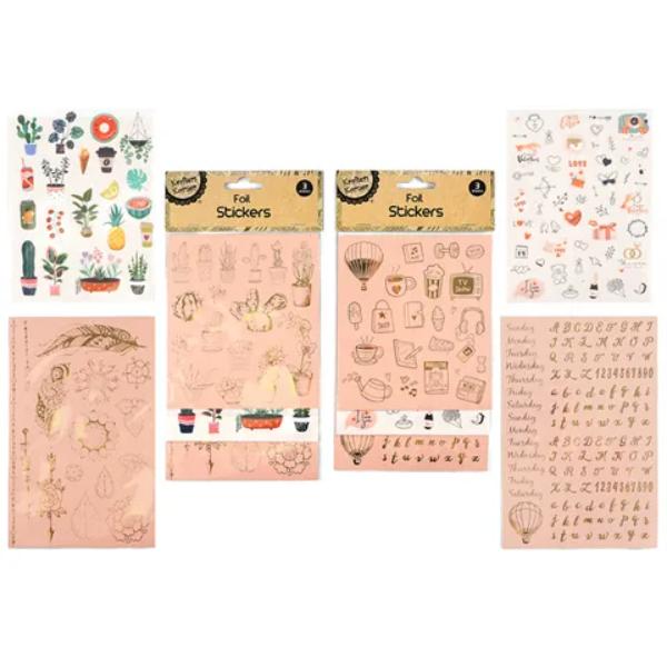 Foil Stickers - 3 Sheets