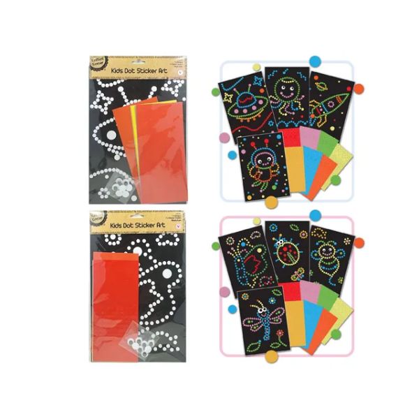 A4 Dot Sticker Art For Kids