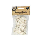 Load image into Gallery viewer, 100 Pack Natural Square Wooden Beads - 1cm
