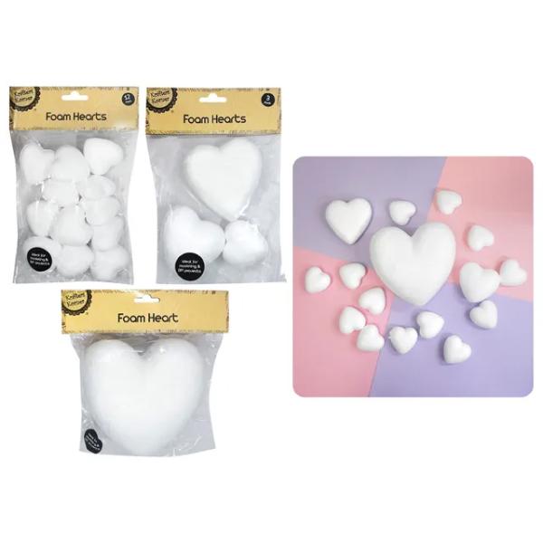 Assorted Foam Hearts