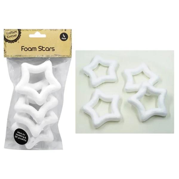 4 Pack Foam Star